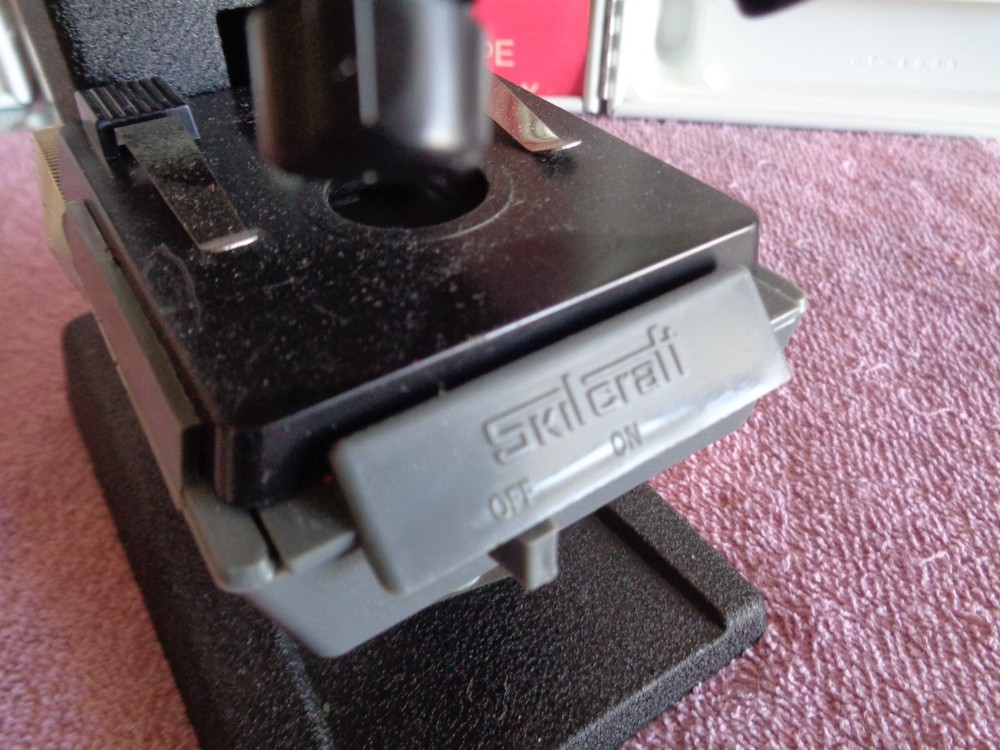 Vintage 1971 Skil-Craft Science Lab (incomplete) includes Microscope Manual Case