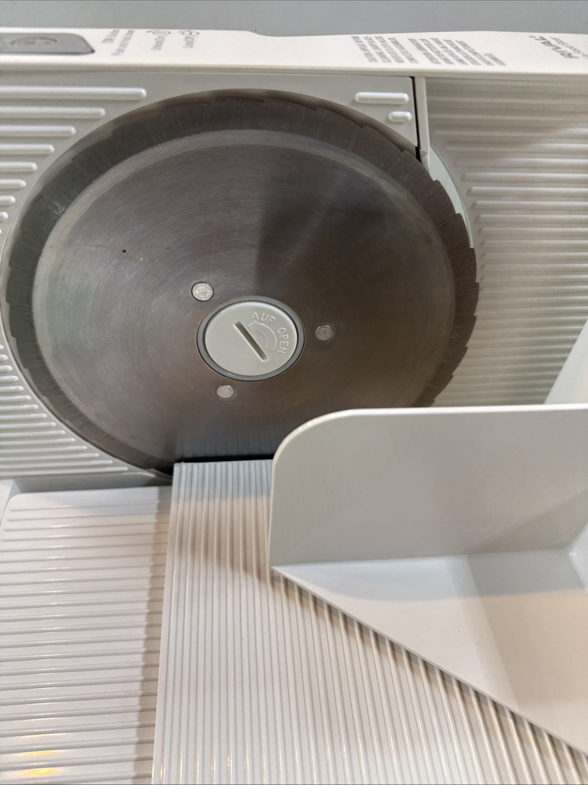 Rival Fold Up Food Slicer 1043-W Electric Portable Deli Style Meat and Cheese