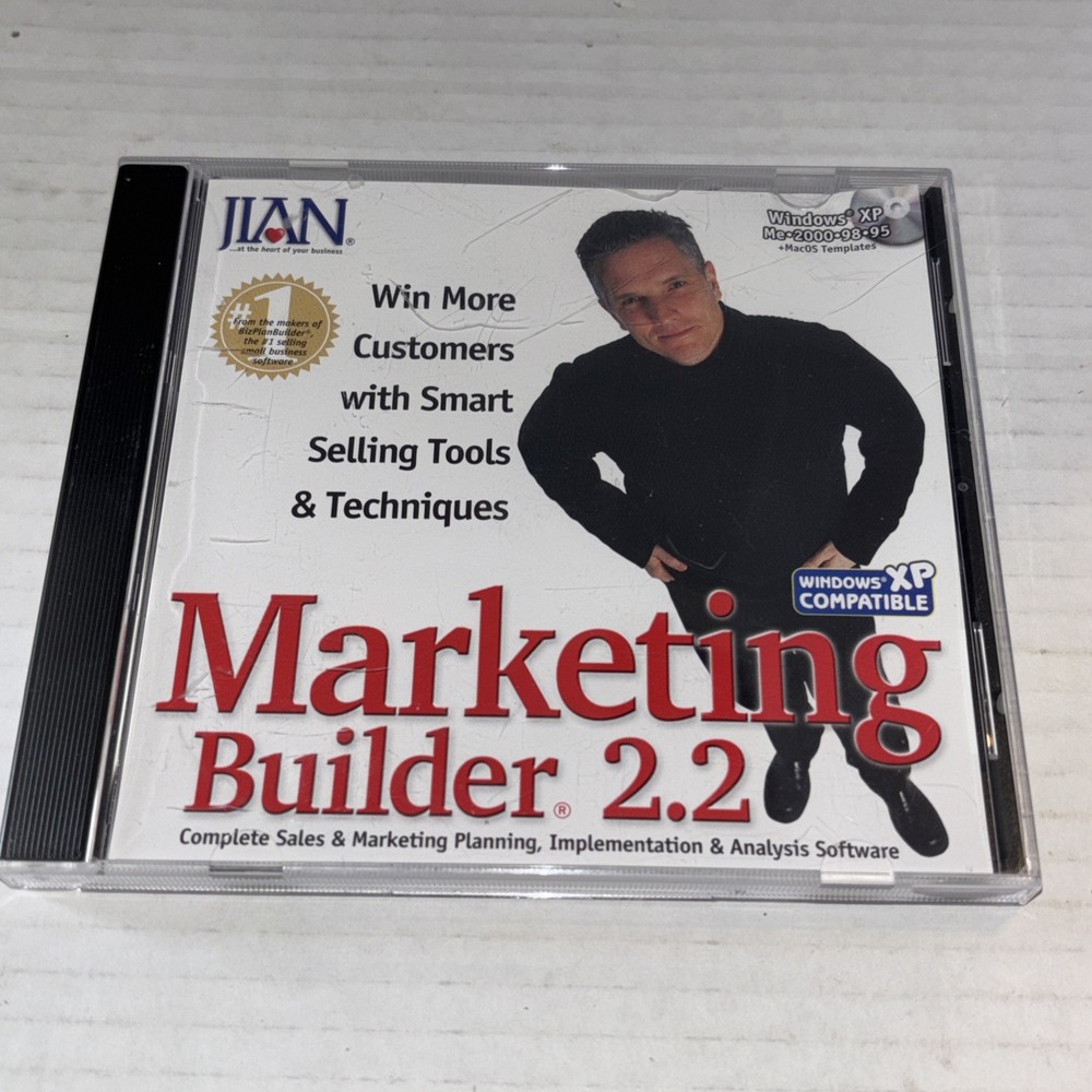 Marketing Builder 2.2 CDRom Software Sales & Market Plan/analysis/implement Win.