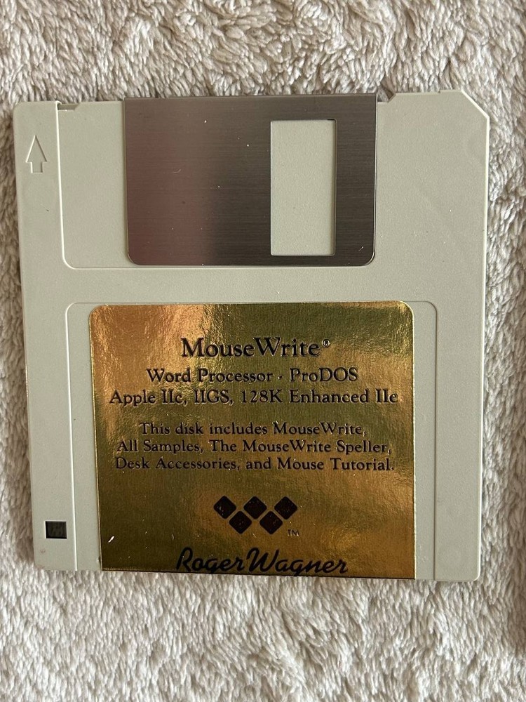 Macintosh MouseWrite Word Processor for Apple IIc IIGS IIe. Software 1985-86 #1