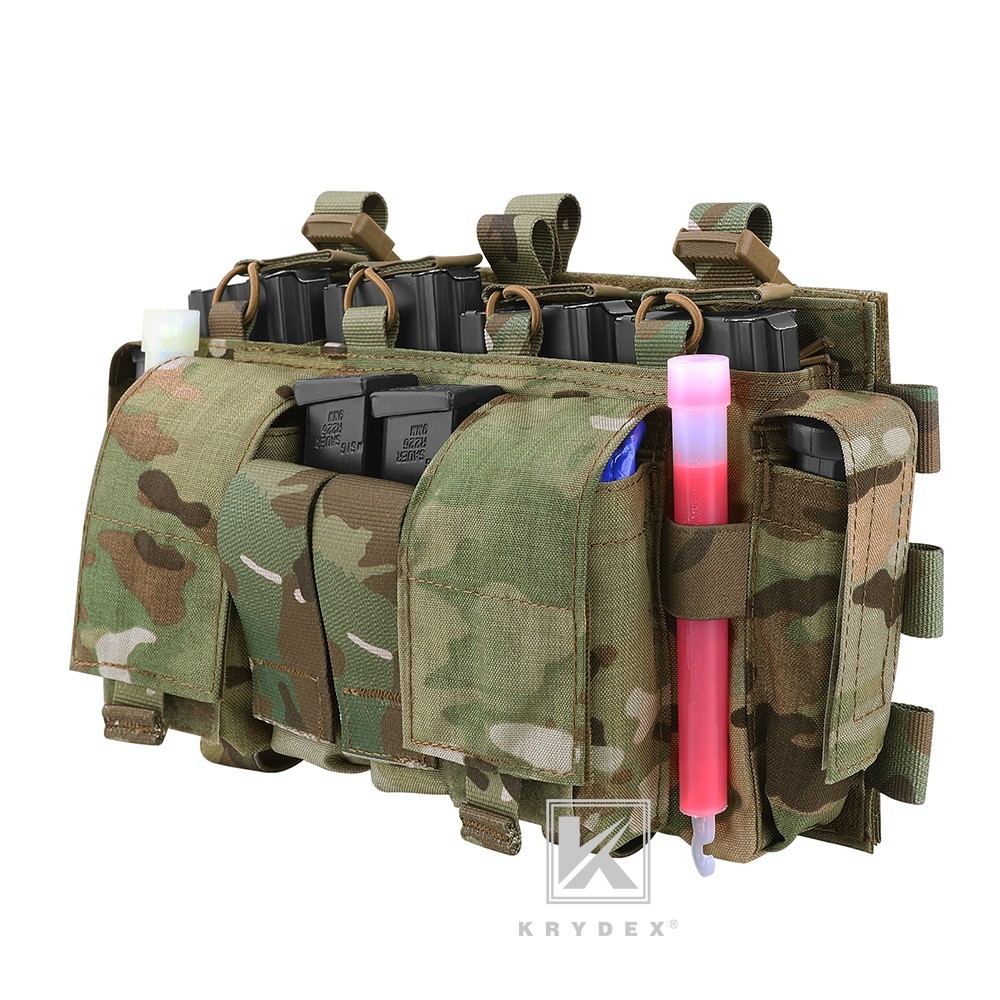KRYDEX Tactical MF IV Placard Magazine Pouch Front Panel for Vest MC Camo