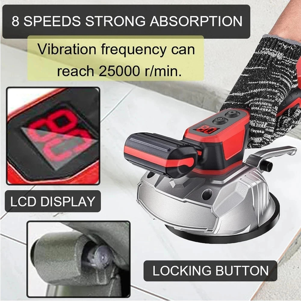 Milwaukee 18V Vibration Tile Tool with Adjustable Speed & Powerful Suction