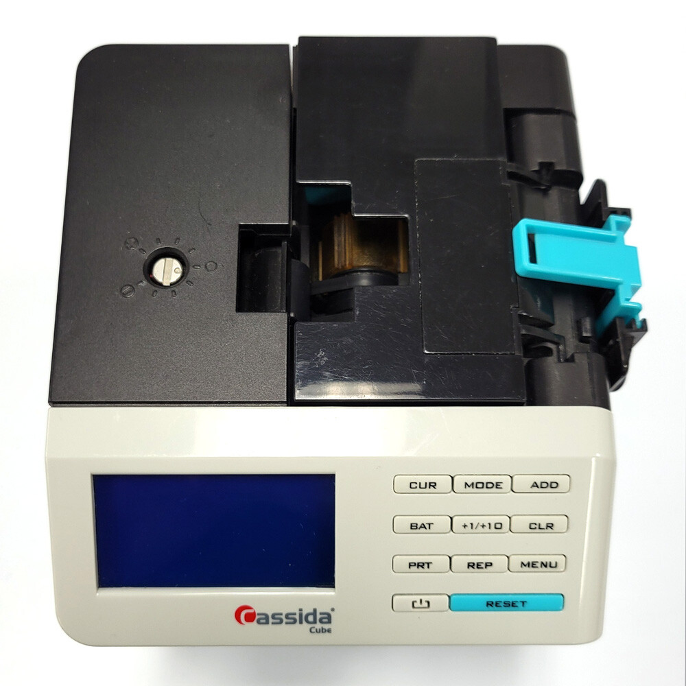 Cassida Cube Mixed Bill Counter, Portable Compact Denomination Bill Reader