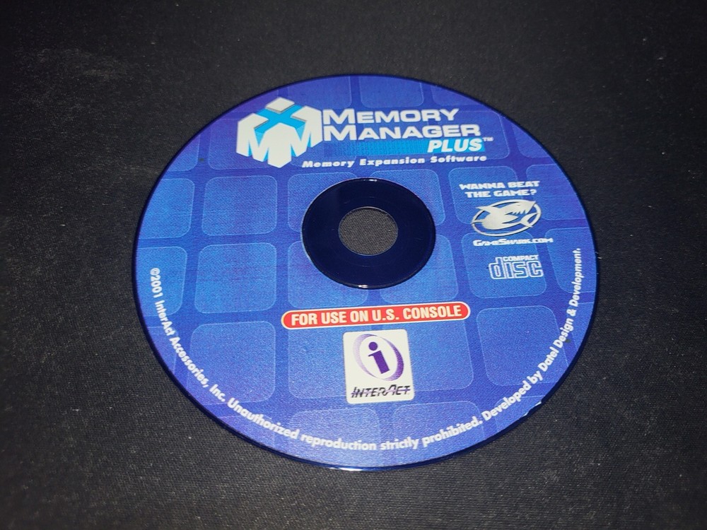 Interact Memory Manager Plus Sony Playstation 2 PS2 Disc & Sleeve Mint