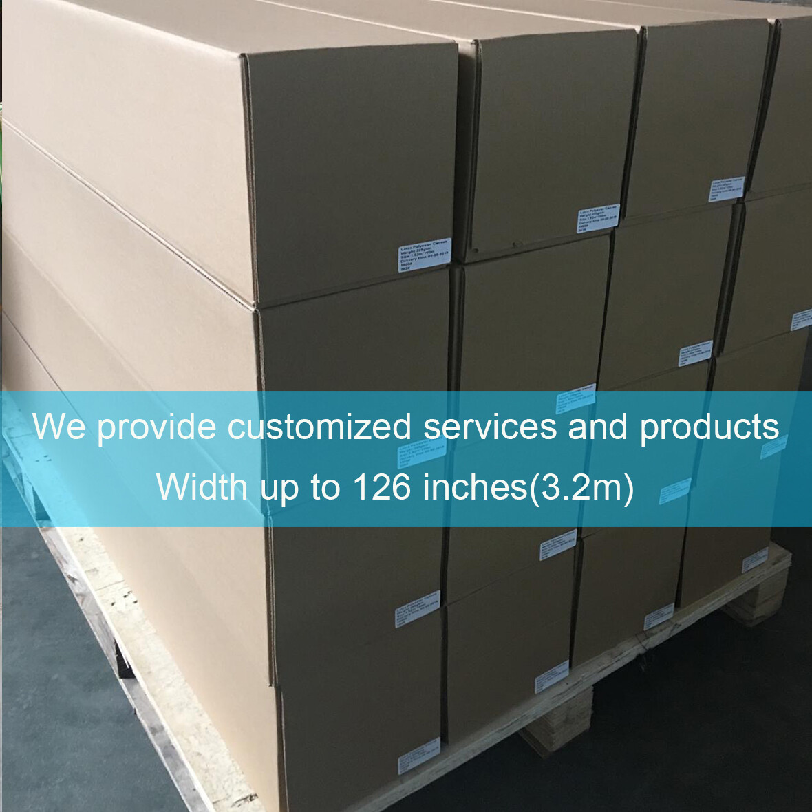 Water-base Inkjet Printing Curl-free Fabric Banner 36" 44" 54" 60"x40ft. roll