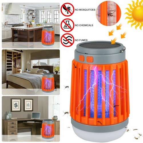 Mosquito Killer Light Lamp Solar USB Electronic Fly Bug Insect Zapper Trap Pest