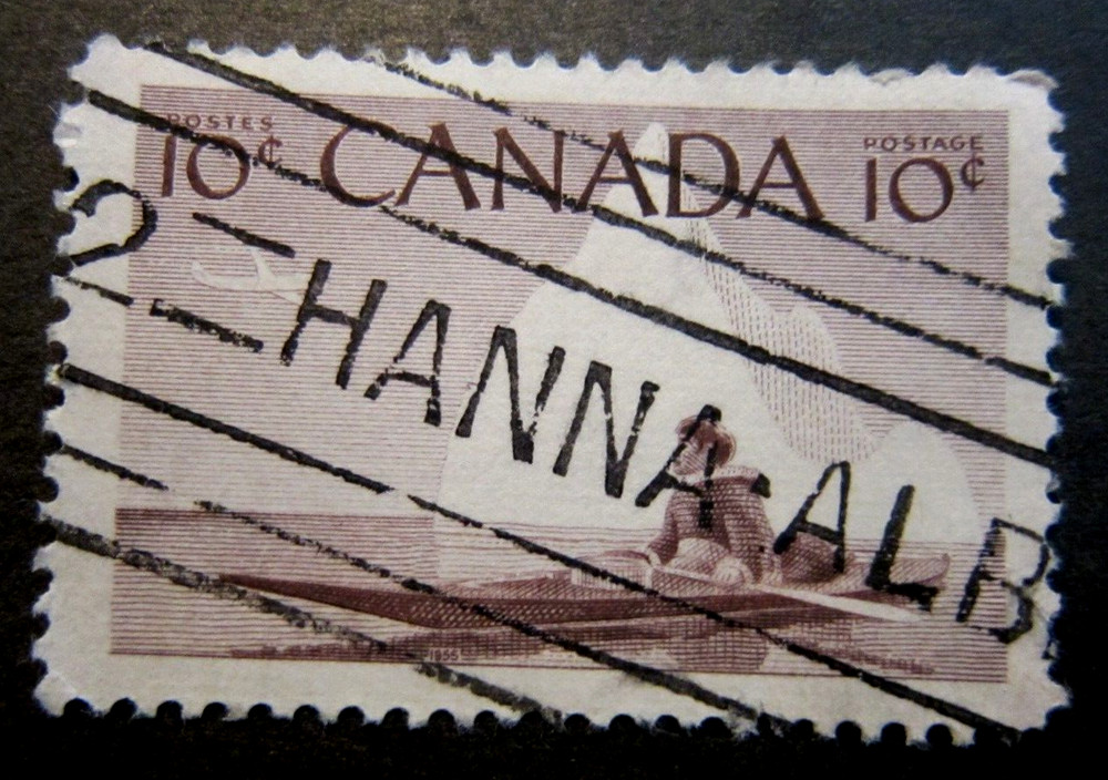 Canada #351 Roller Cancel Hanna, AB {ebhs107}