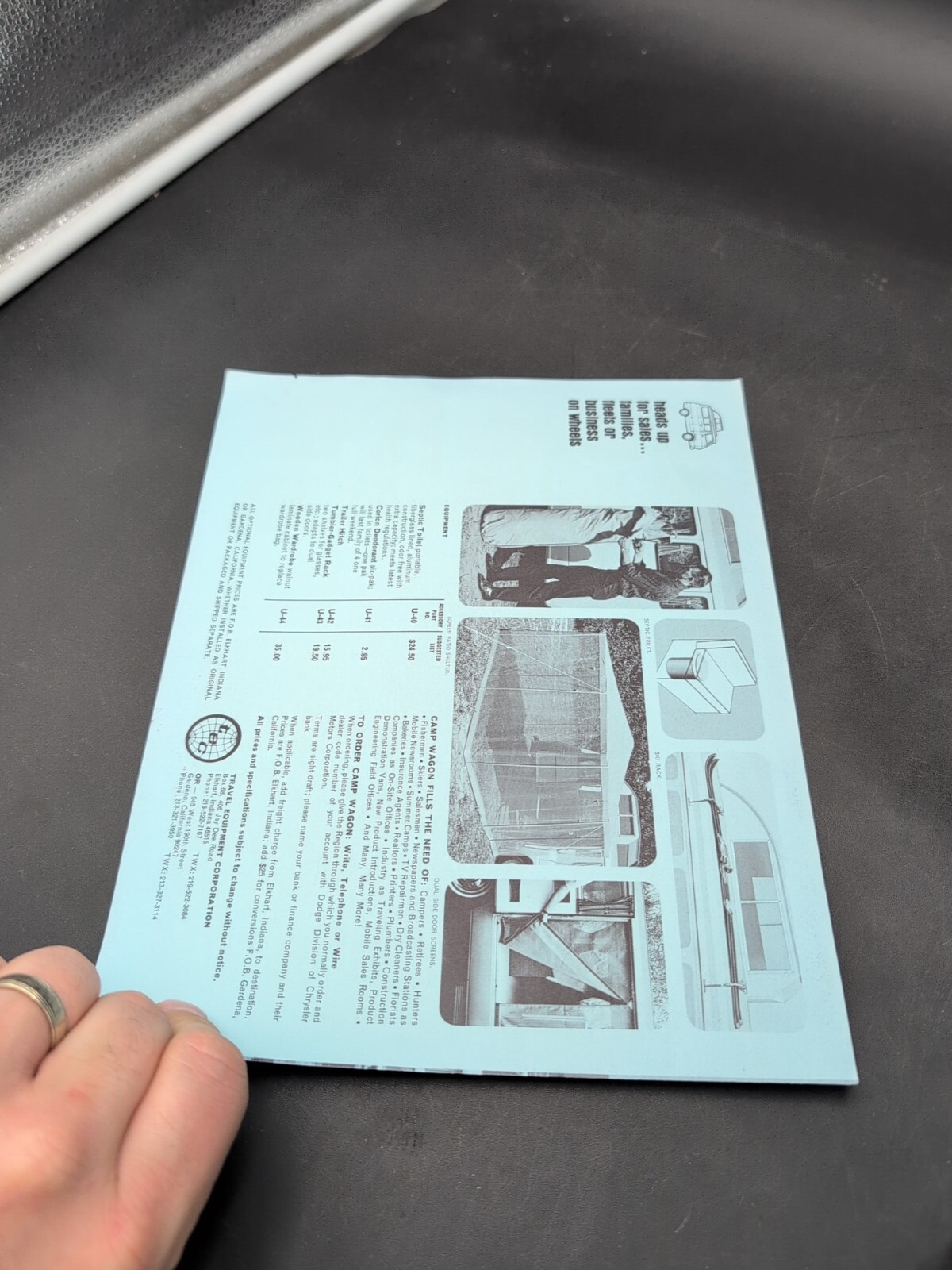 1966 Dodge A-100 Camp Wagon Price List