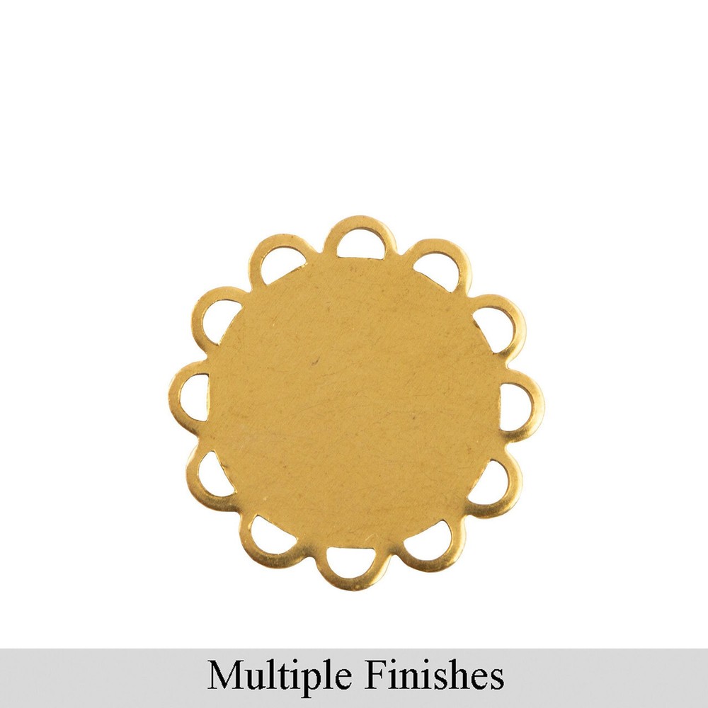 15mm Flat Pad Lace Edge Round Setting (10)