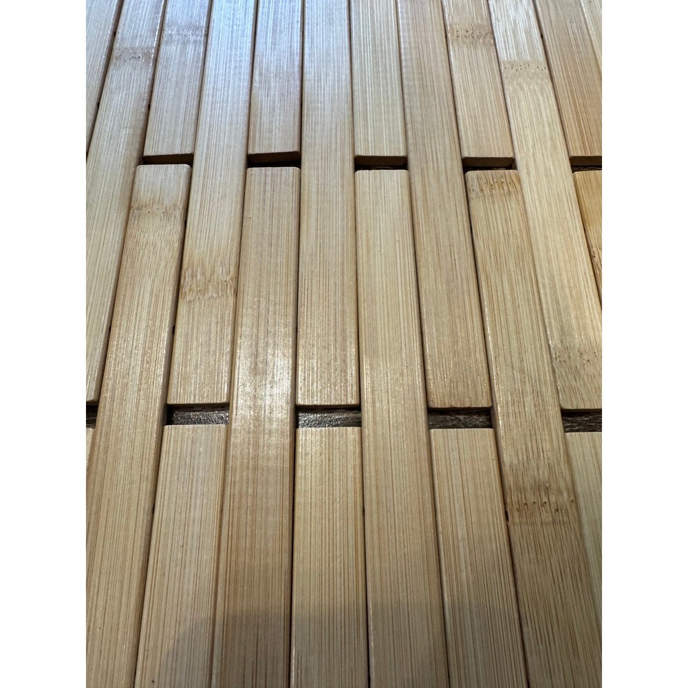 Bamboo Bath Mat NEW no pkg 15"x23.5"