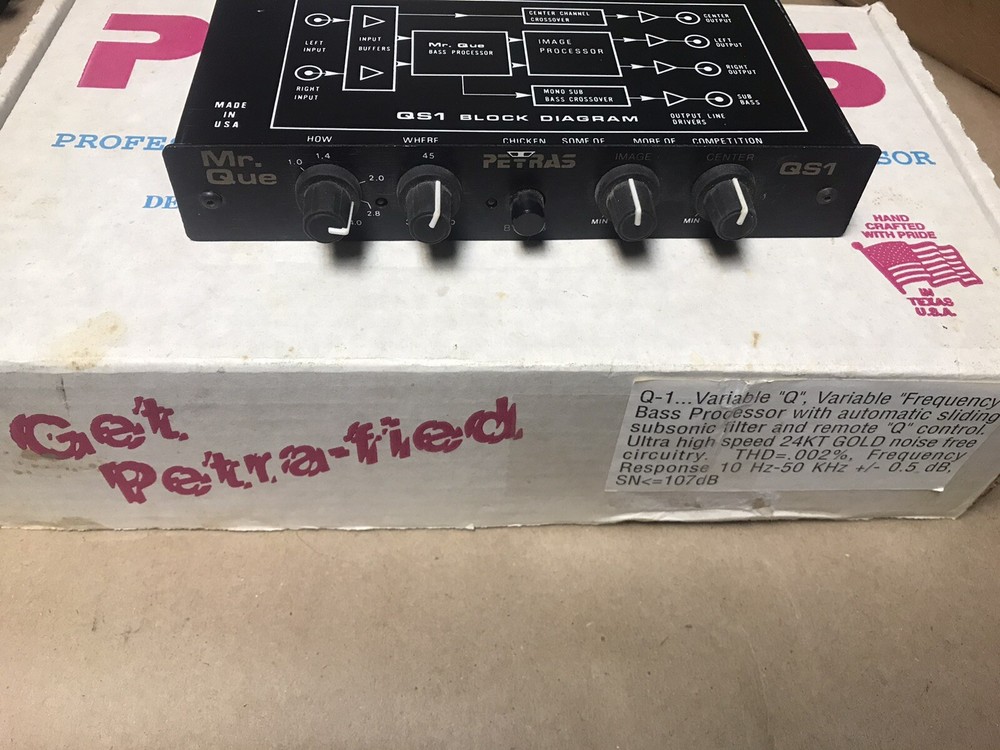 RARE Petras Mr Que Equalizer OLD SCHOOL EQ Bass Processor