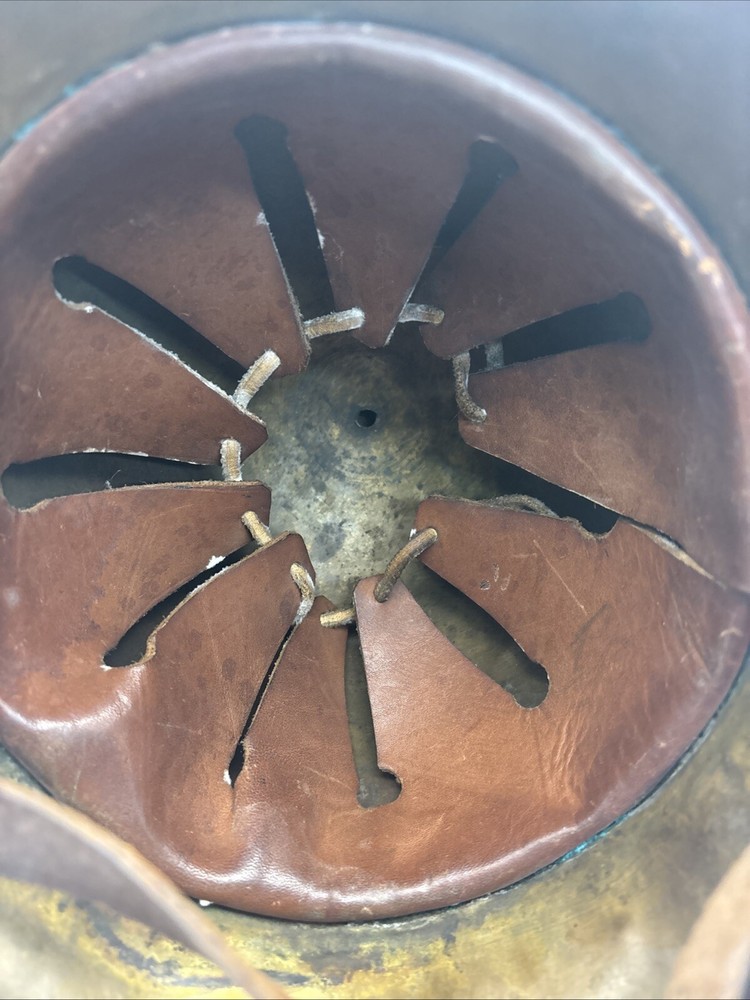 Antique German Brass Fireman Helmet (ca. 1920s)