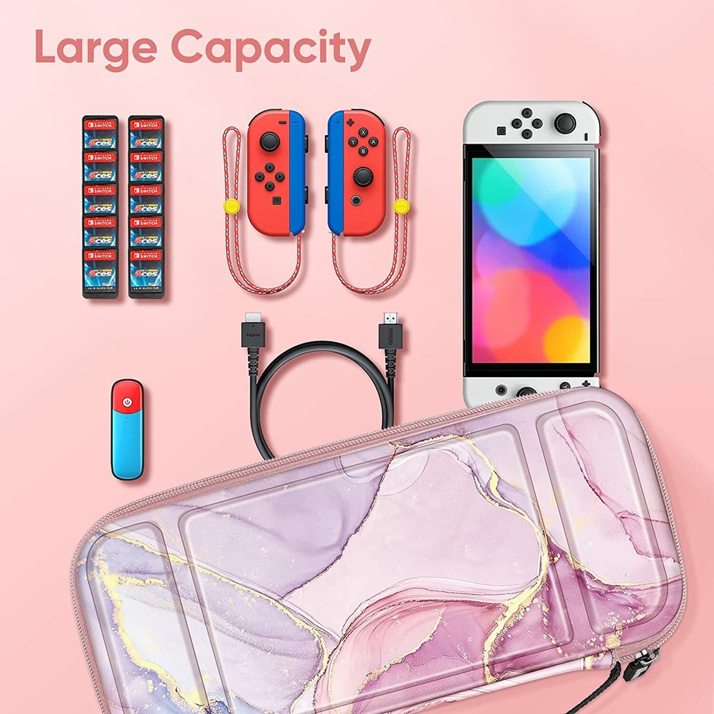 Carry Case for Nintendo Switch OLED Model 2021 Hard Shell Protective Cover Bag
