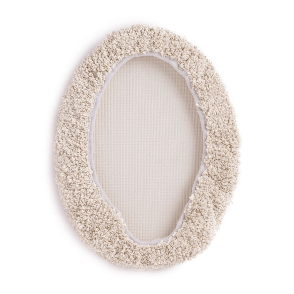 Basic Polyester 19" x 22" Toilet Lid Cover, Tan