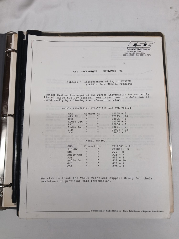 Connect Systems Inc TP-154 Shared Repeater Controller & Duplex Interconnect