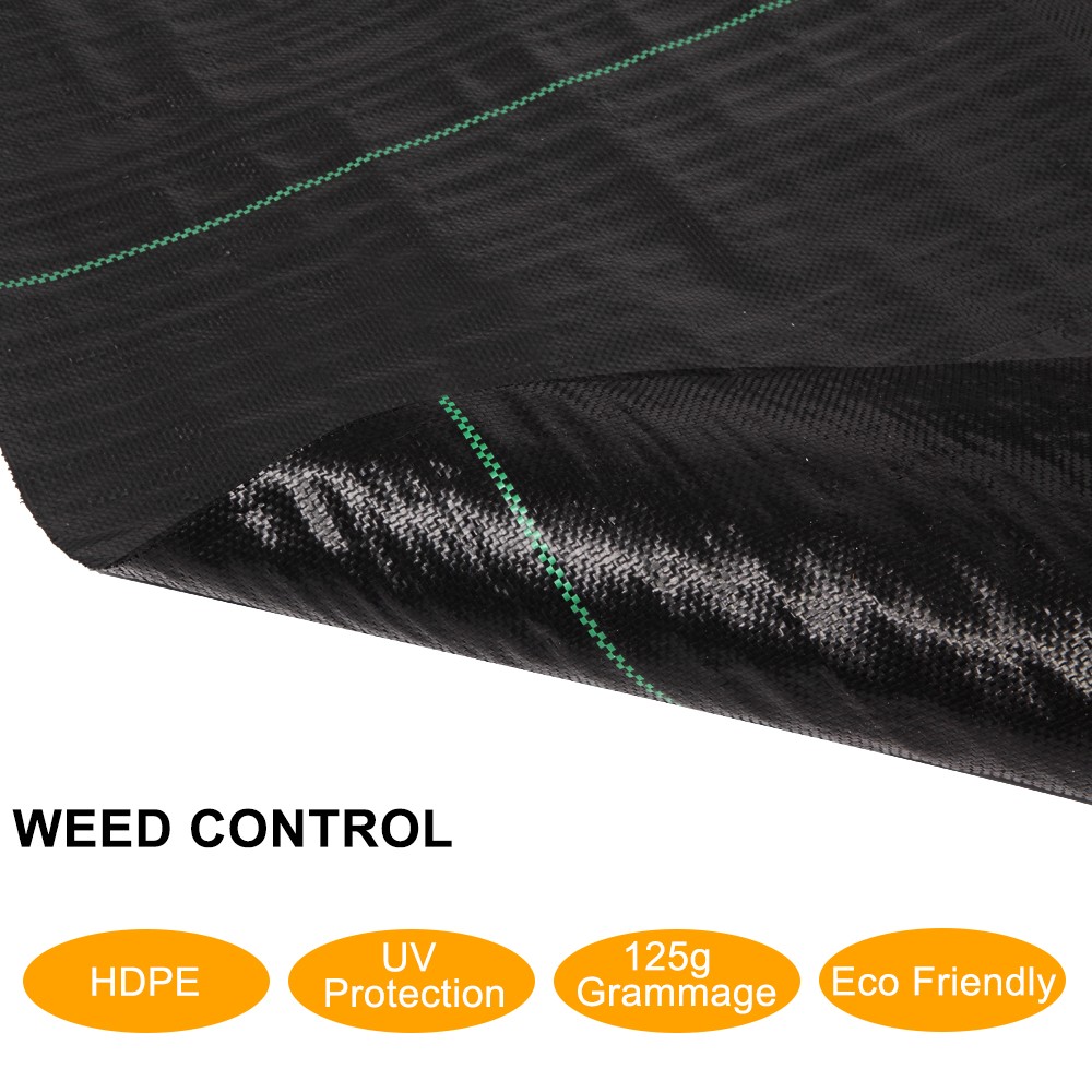 4*100ft Black Weeding Cloth Polyethylene Foldable