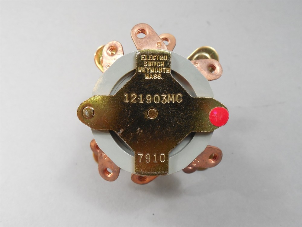 Electro Switch 121903MC Rotary Switch 10A 125VAC NOS