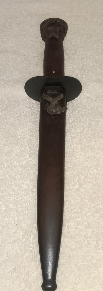 New WWII F-S Command Dagger Windlass Replica With Brass Sheth