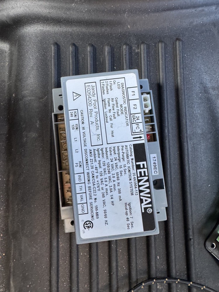 R0202900 Jandy HI-E2 Ignition Control Replacement