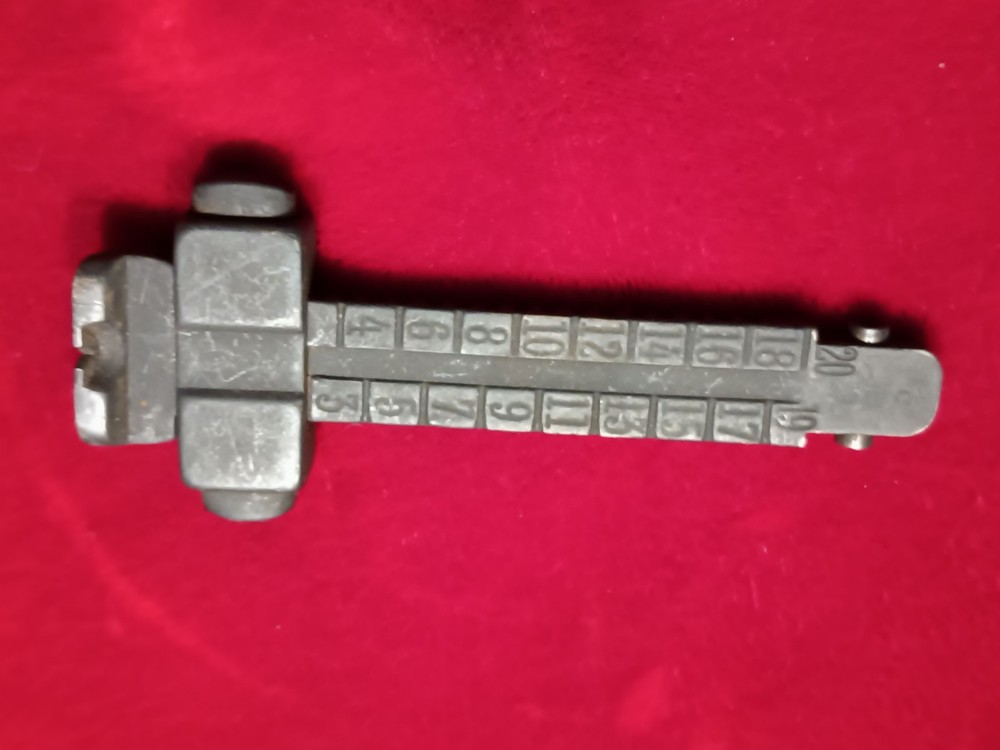 Original German MAUSER Rifle Rear Sight Leaf Assembly Complete With Slider