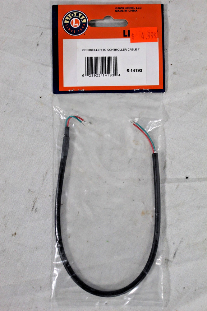Lionel 6-14193 Controller to Controller Cable 1 ft. (Black)