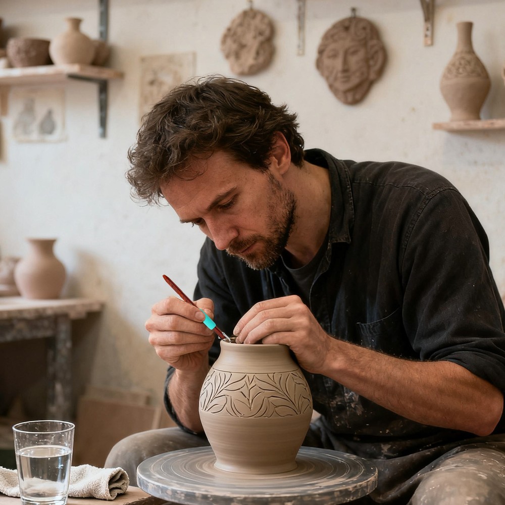 Loop Pottery Sculpting Tool Replaceable Stainless Steel Blade Portable Beginner