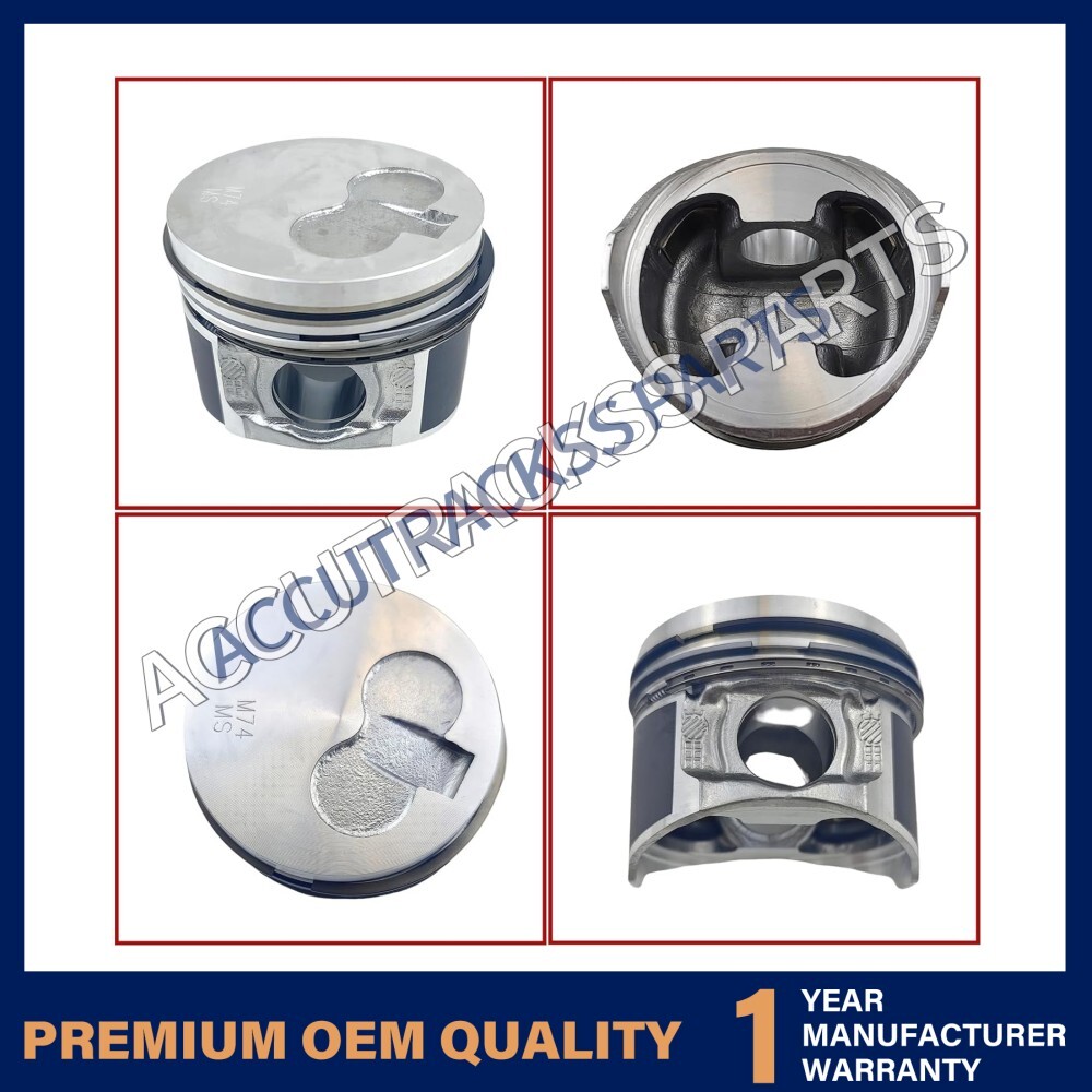 Piston kit + Piston Rings Set STD for Yanmar 3TNM74 Engine (3 PCS)