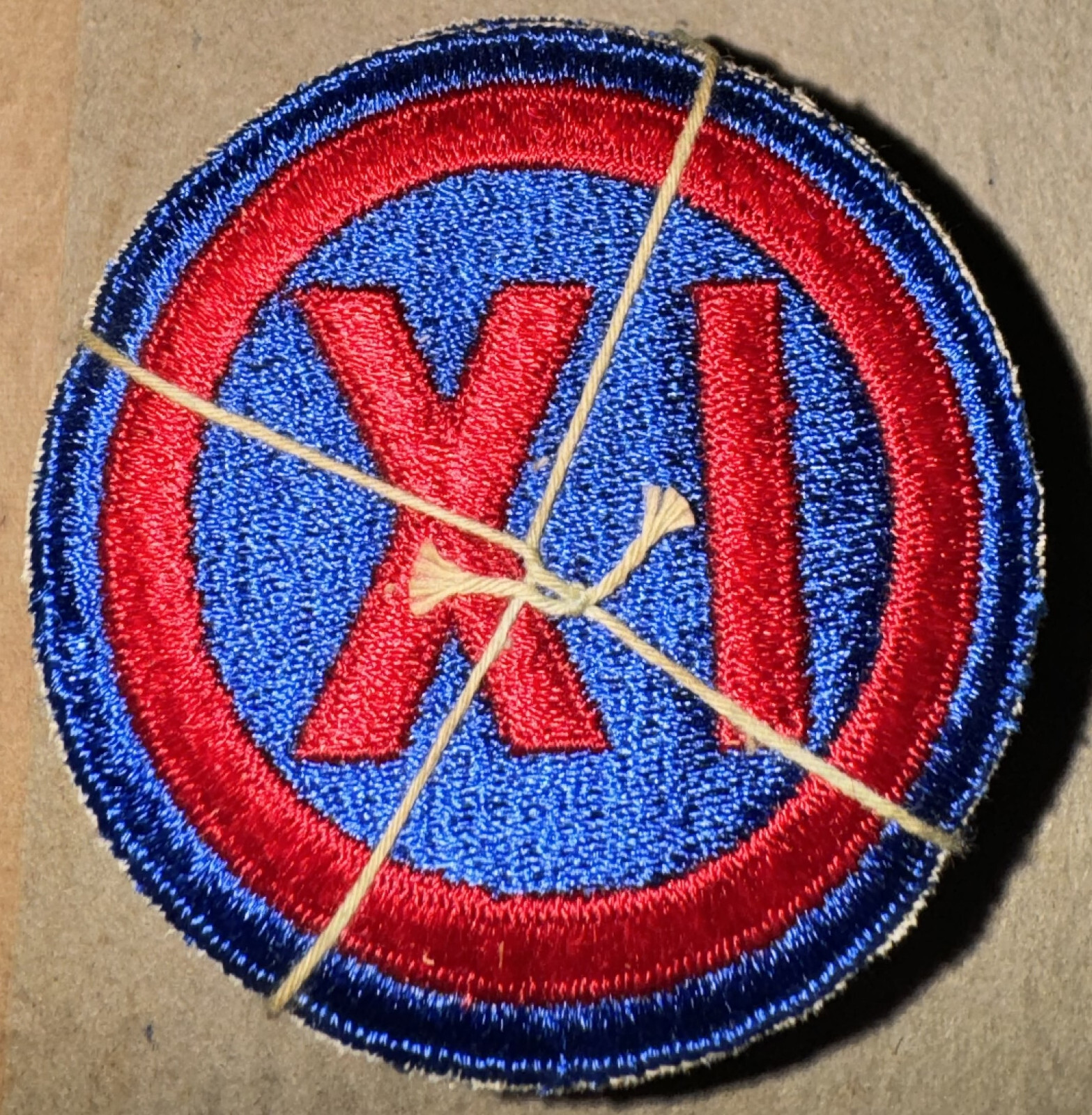 Original government issue bundle of 20 WW II era IX Corps SSI Patches dealer lot