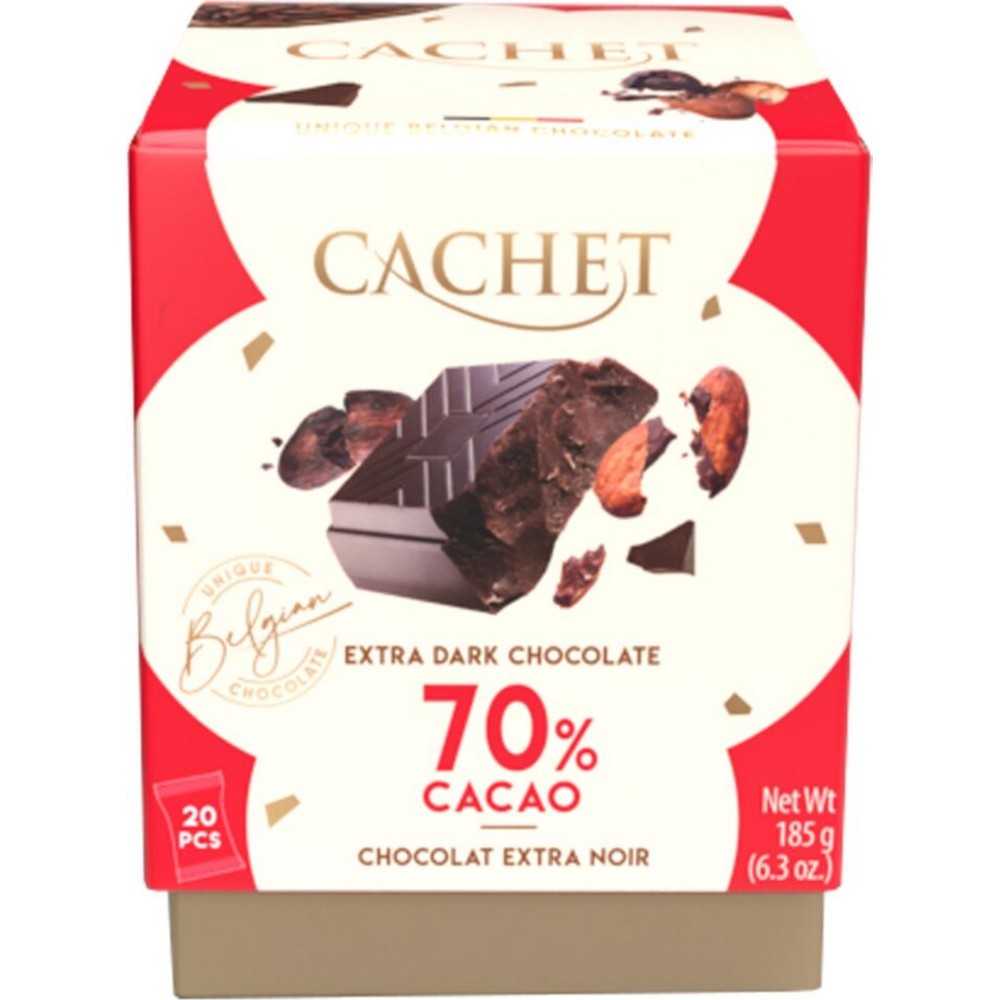 Cachet Extra Dark Chocolate Cube Gift Box 185g