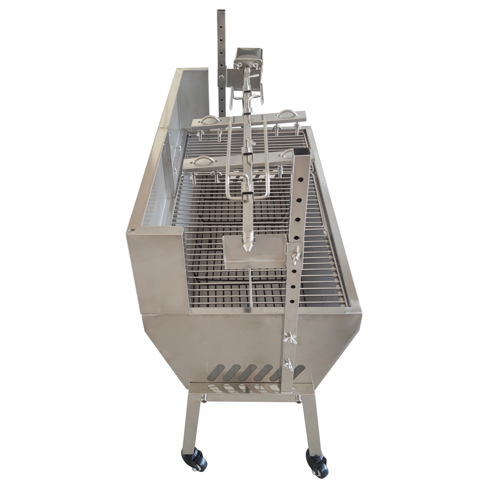 35" BBQ Grill Pig Whole Lamb Grill Motor Rotisserie Kit Electric Spit Roaster