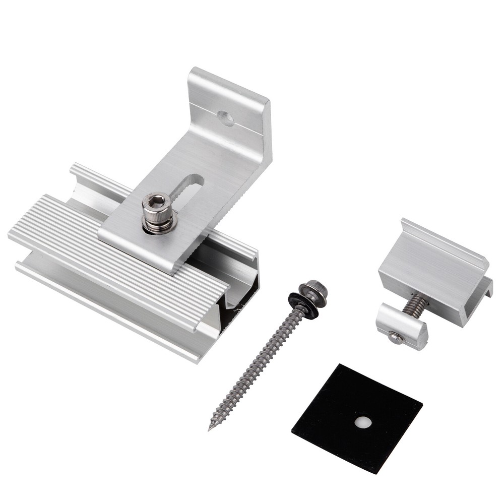 Solar Panel Mounting Brackets Kit Adjustable Roof System for 1-4PCS Solar Panels