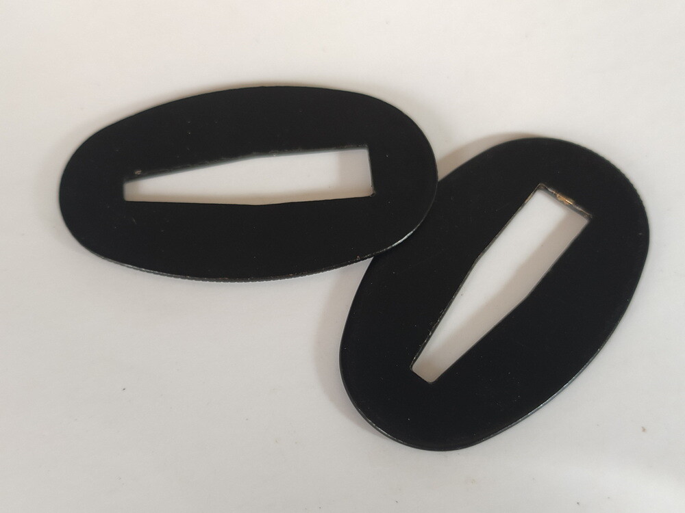 High Grade Electroplating Black Brass Seppa Spacer  2 Pieces