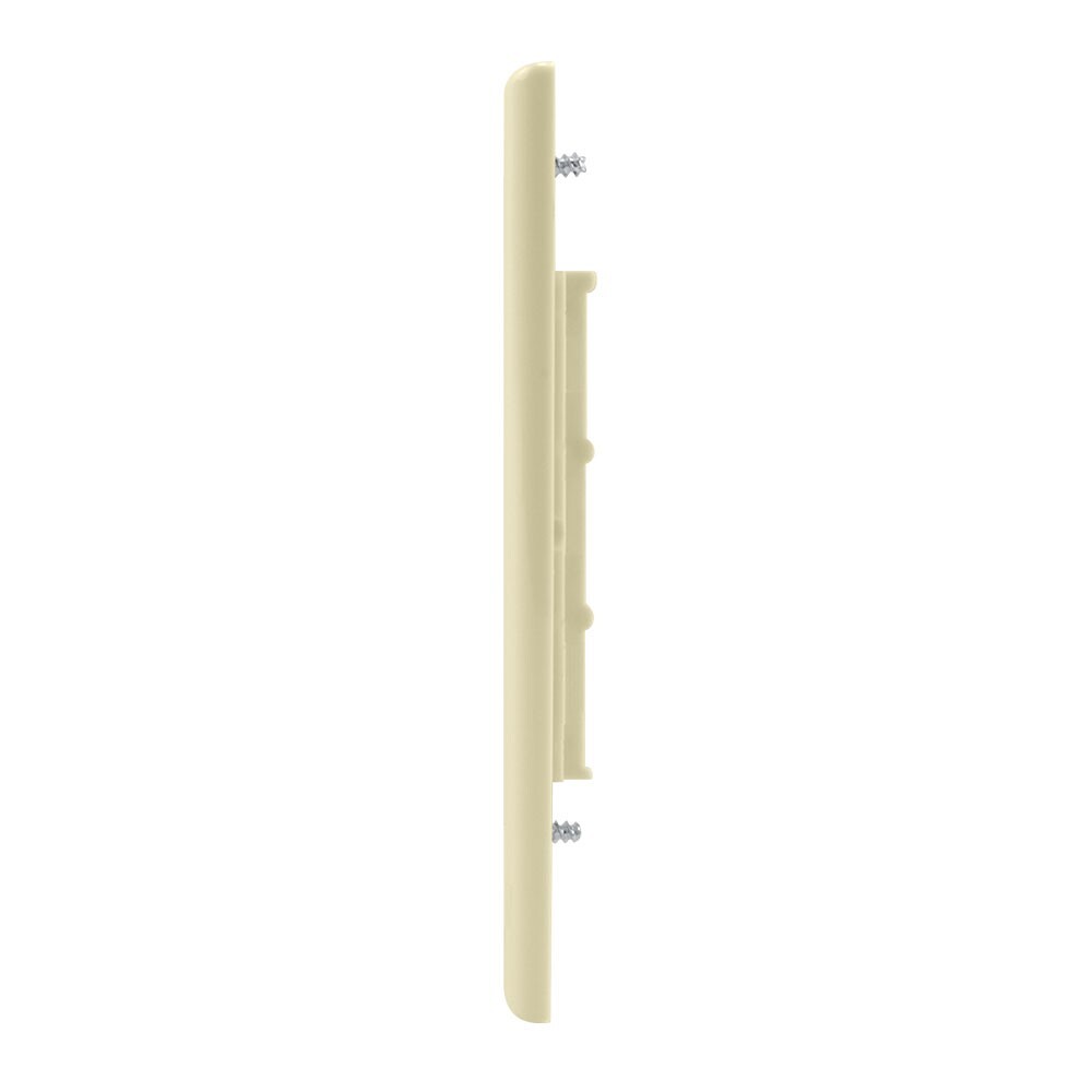 Construct Pro 6-Port Keystone Wall Plate with Screwless Face (Ivory)