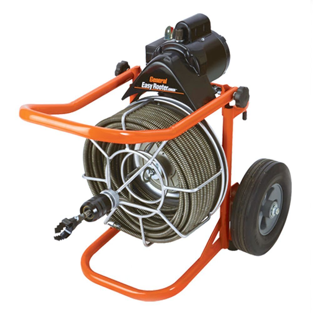 General Wire Easy Rooter Junior Sewer Cleaner w/ 75' x 1/2" Cable