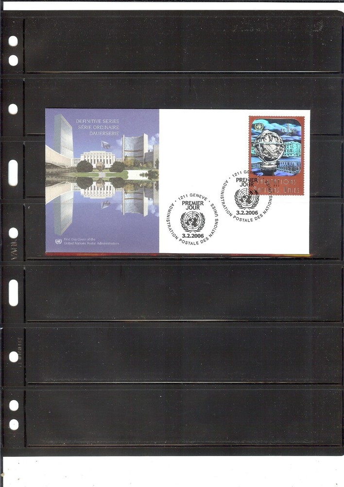 2006 Definitive FDC (Single) - Geneva Office - UNPA Cachet (402)