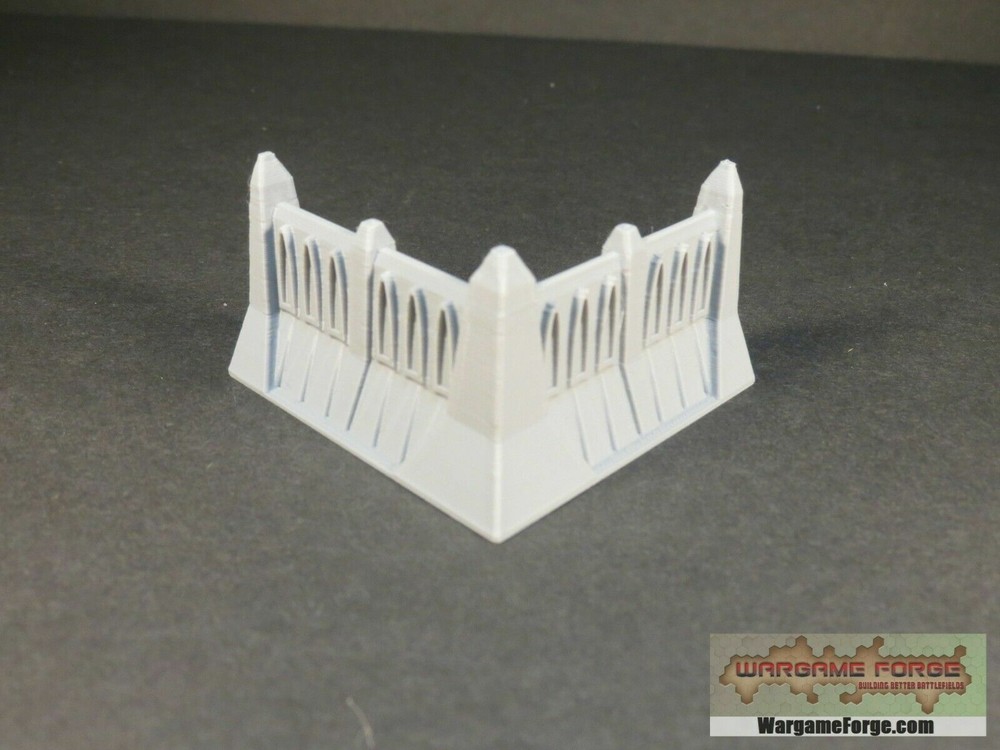 Gothic Wall Corner GW004 - Tabletop Wargame Terrain Battletech