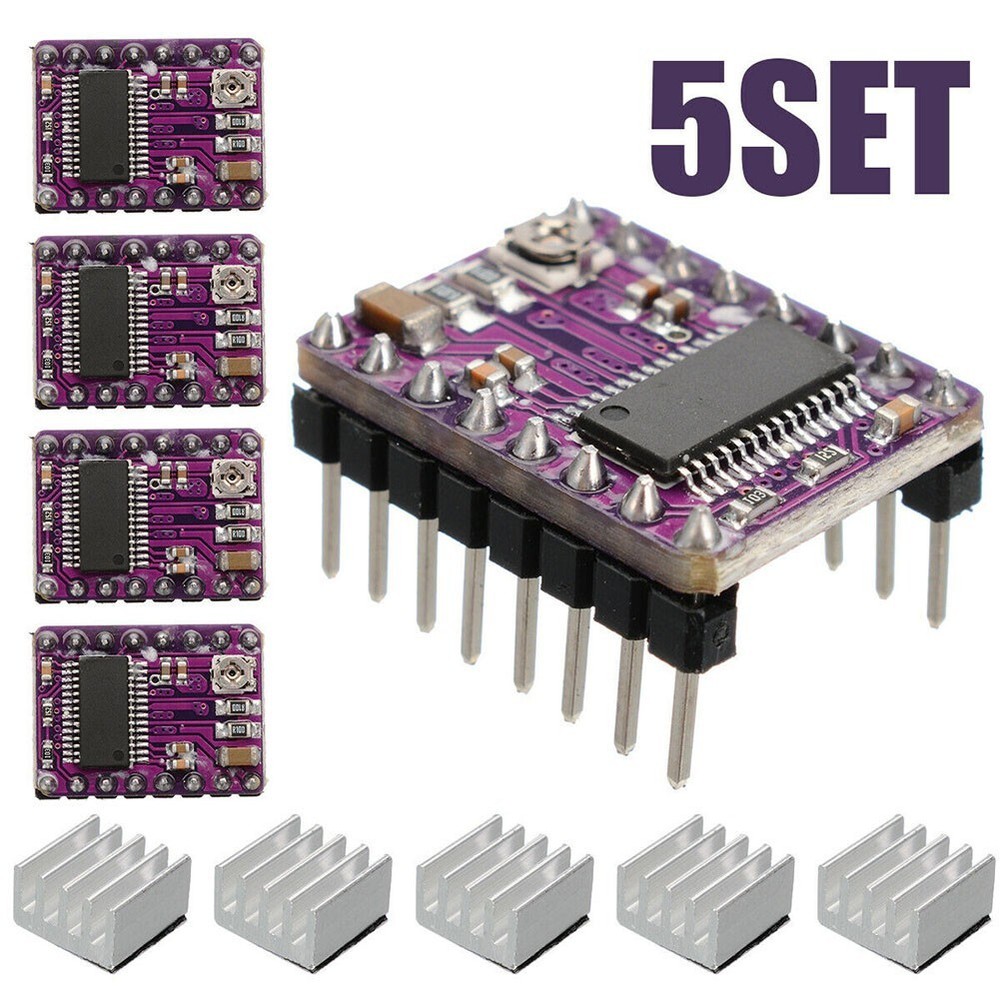 Advanced 5PCS DRV8825 Stepper Motor Driver Control for Improved For 3D Printing
