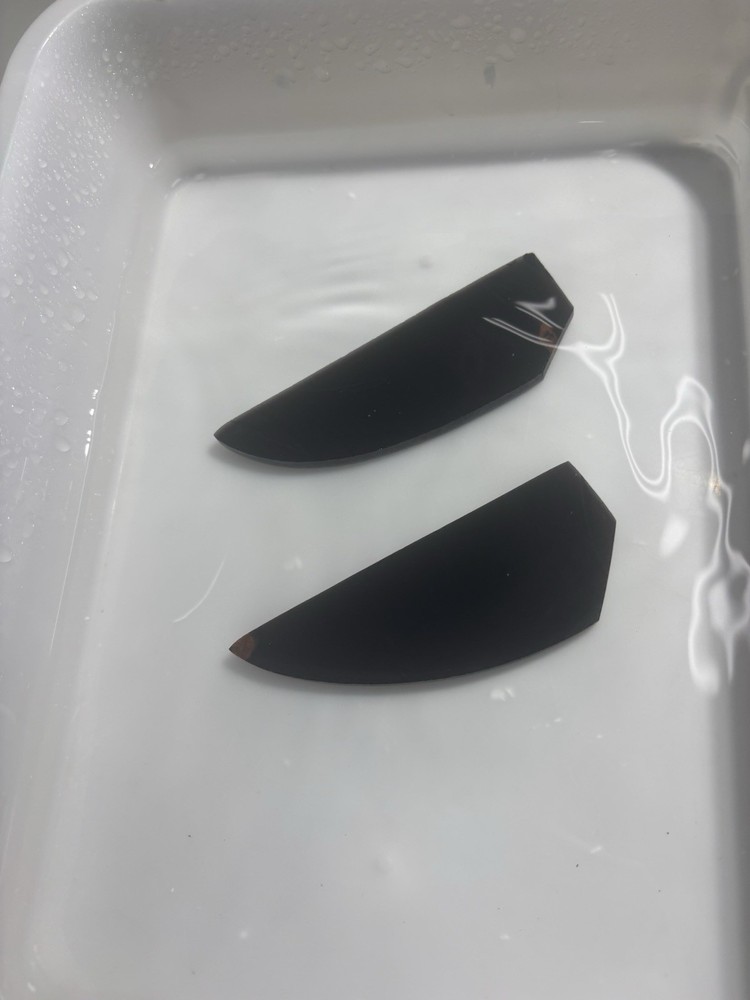 Mid Night Lace Obsidian Flint Knapping Preform Blank Practice Napping