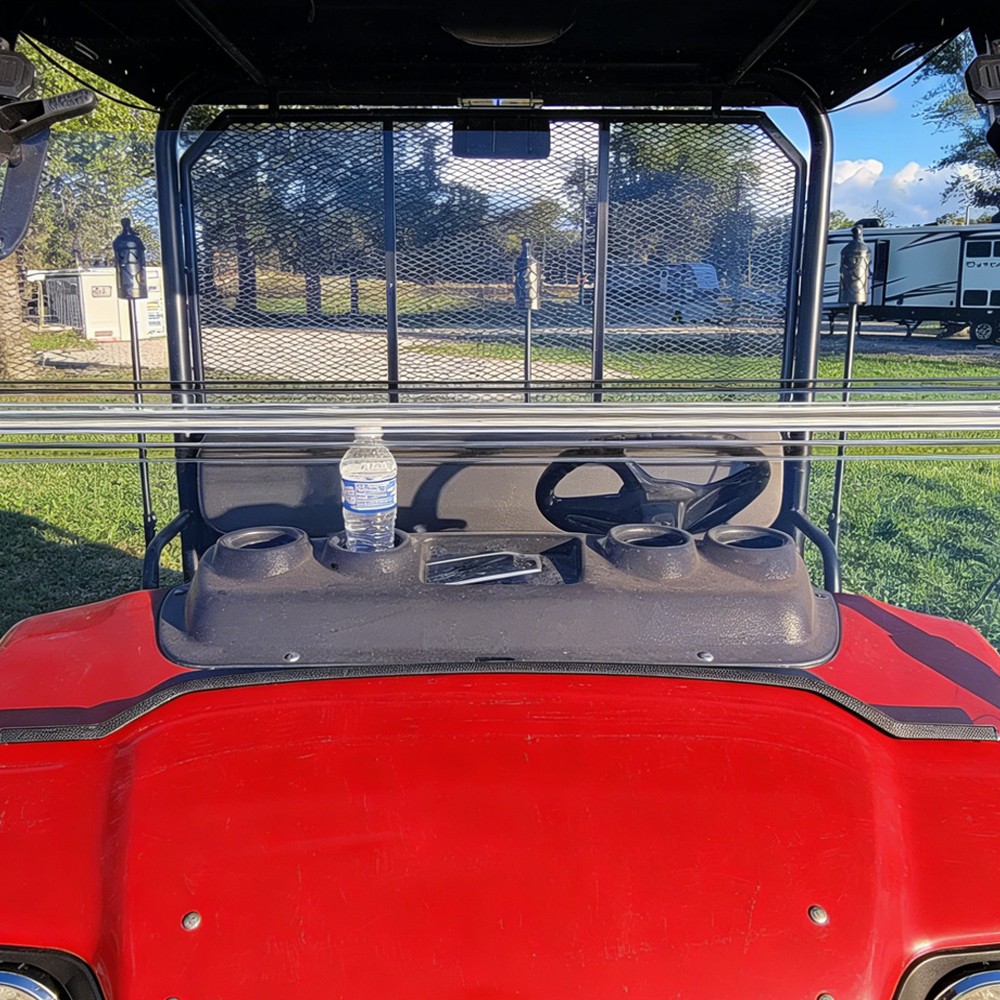 FOR KAWASAKI MULE 3000 MULE 3010 FOLDING WINDSHIELD PC CLEAR FRONT WINDSCREEN