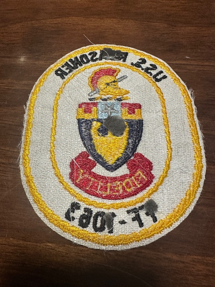 Vintage US Navy USS Reasoner FF-1063 Ship Patch