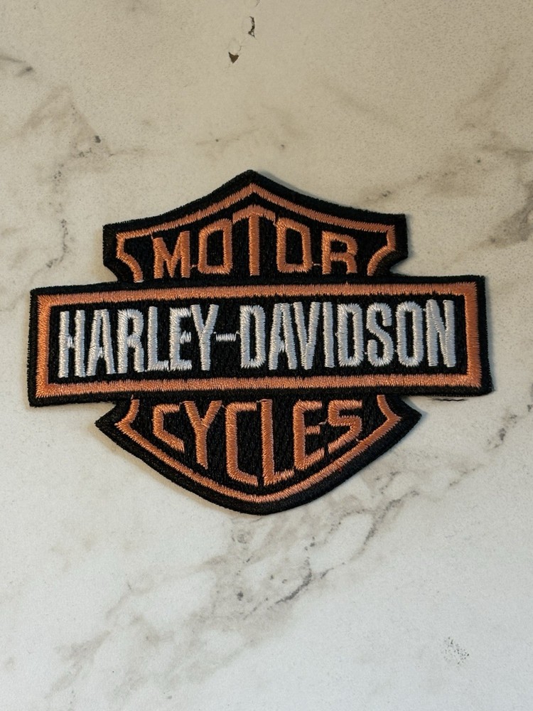 NICE HARLEY-DAVIDSON MOTORCYCLE SHIELD EMBROIDERED VEST/JACKET/VEST/HAT/PATCH 👀