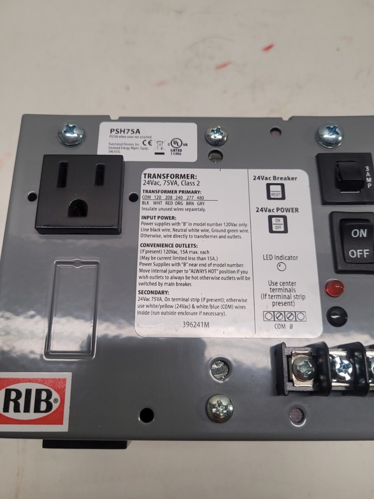 Functional Devices RIB PSH75A Enclosed Single 75VA