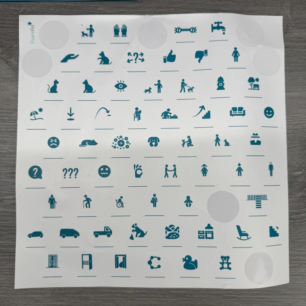 Fluent Pet Classic Quick Start Guide Paperwork & Some Stickers Used