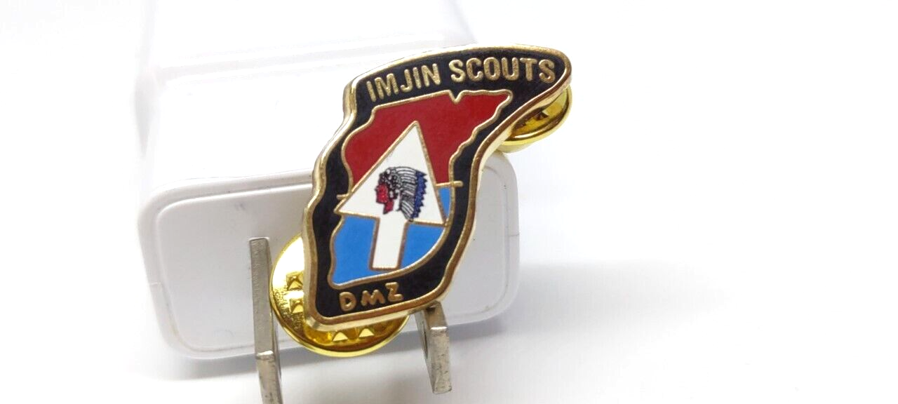 United States Army 2nd Infantry Division Imjin Scouts DMZ Missions Lapel Pin