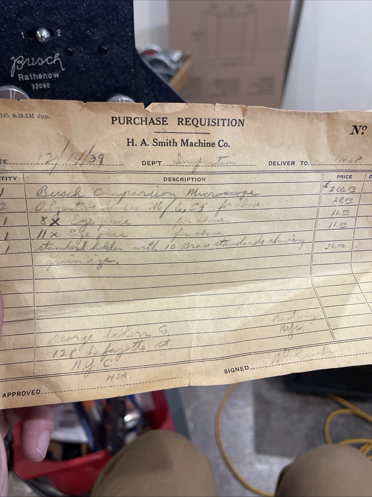 RARE Busch Rathenow Comparison Microscope, Dual Optical, Metallurgical, Forensic