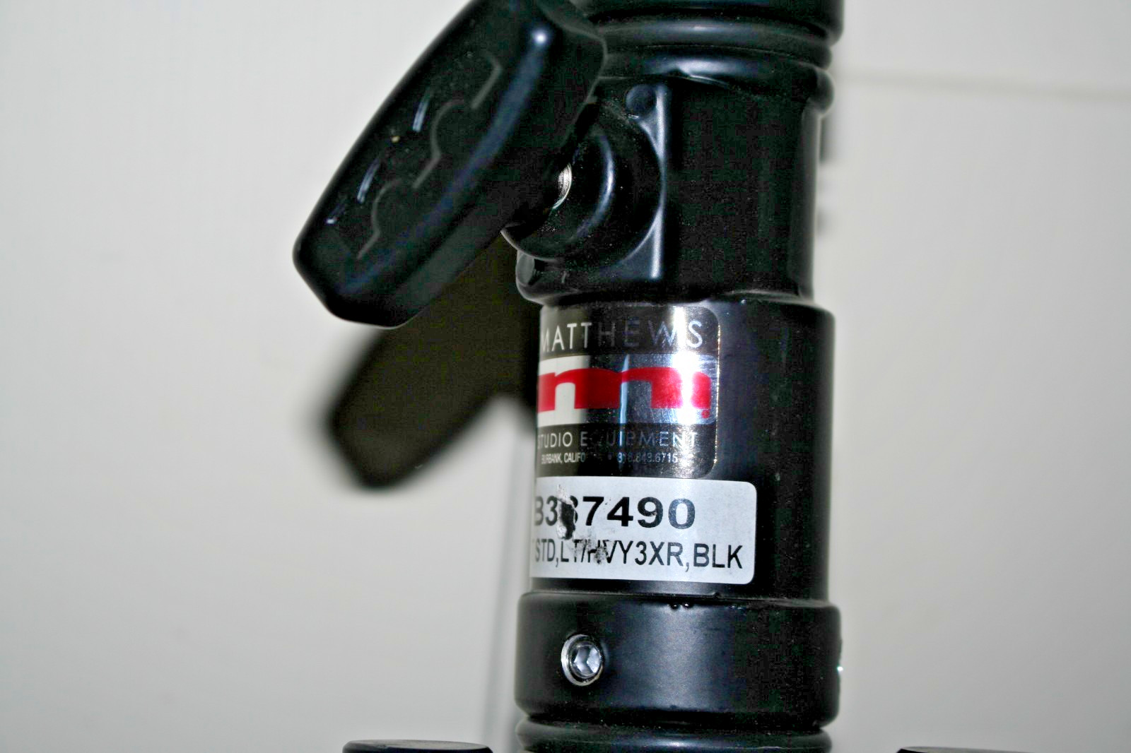 Matthews Hollywood Light/Heavy Triple Riser-Black # B387490 Max. Height 12.4ft