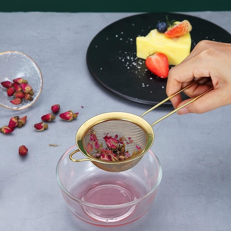 Stainless Steel Fine Mesh Strainer Set Kitchen Straining Tools Multi Size New