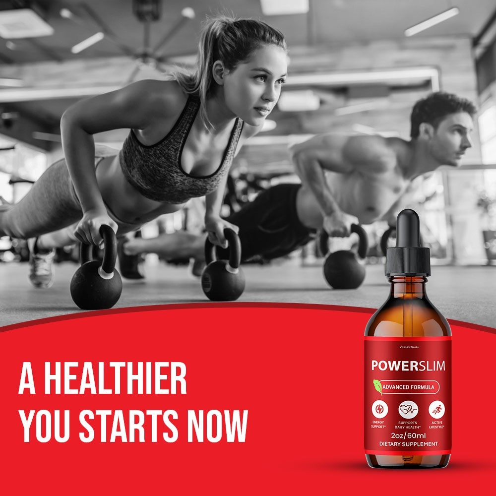 PowerSlim Drops Liquid Supplement, Max Strength, Power Slim Drops (1 Pack)