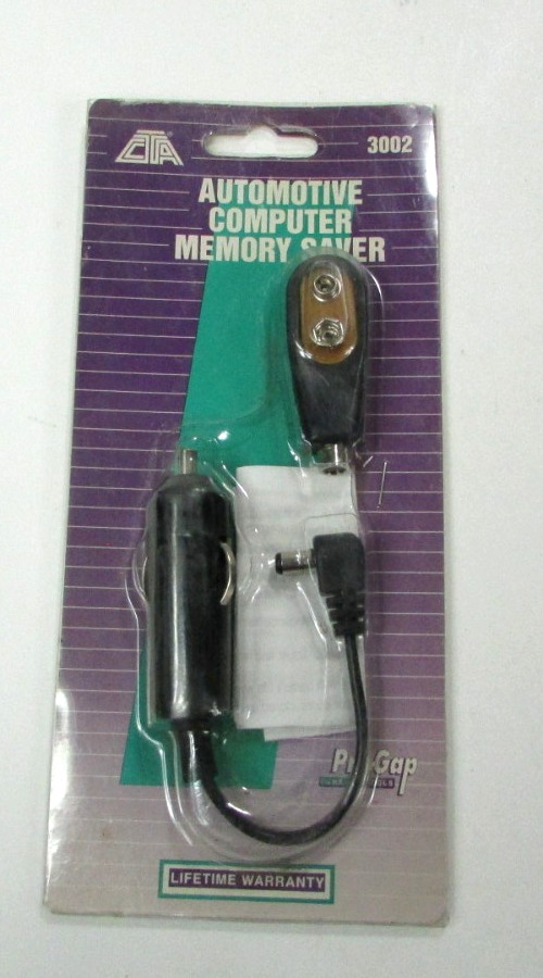 CTA Tools 3002 Vehicle Computer Memory Saver 9V Battery-Powered / Unopened