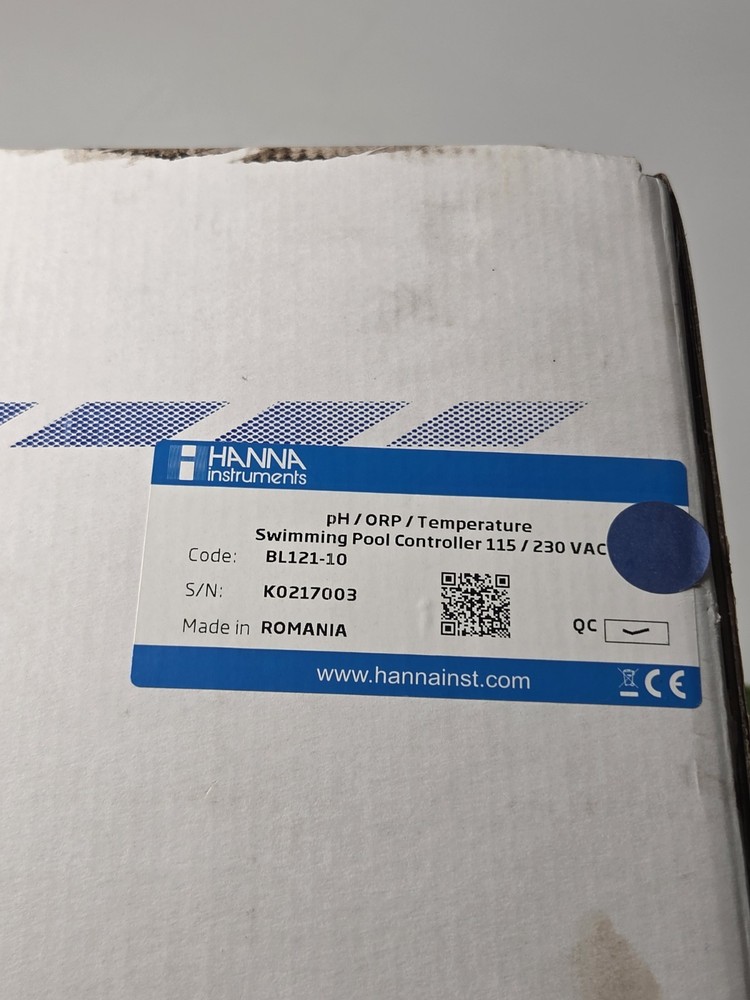 New Hanna Instruments BL121 Ph/ORP/Temperature Swimming Pool Controller And More